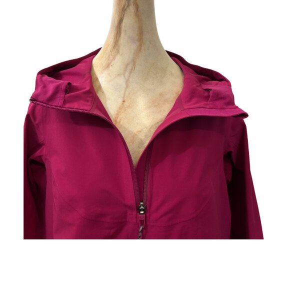 Lululemon Raspberry Water-Repellent Windproof Hooded Pullover Jacket - Picture 5 of 6